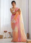 A75 Gold Crush Silk With Embroidery Work Saree Wholesale Clothing Distributors In India